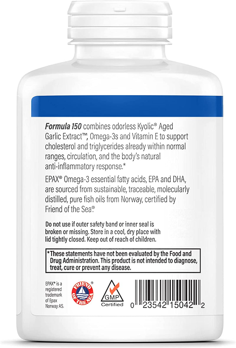 Kyolic® Aged Garlic Extract™ Cholesterol & Circulation Health 180 Softgels
