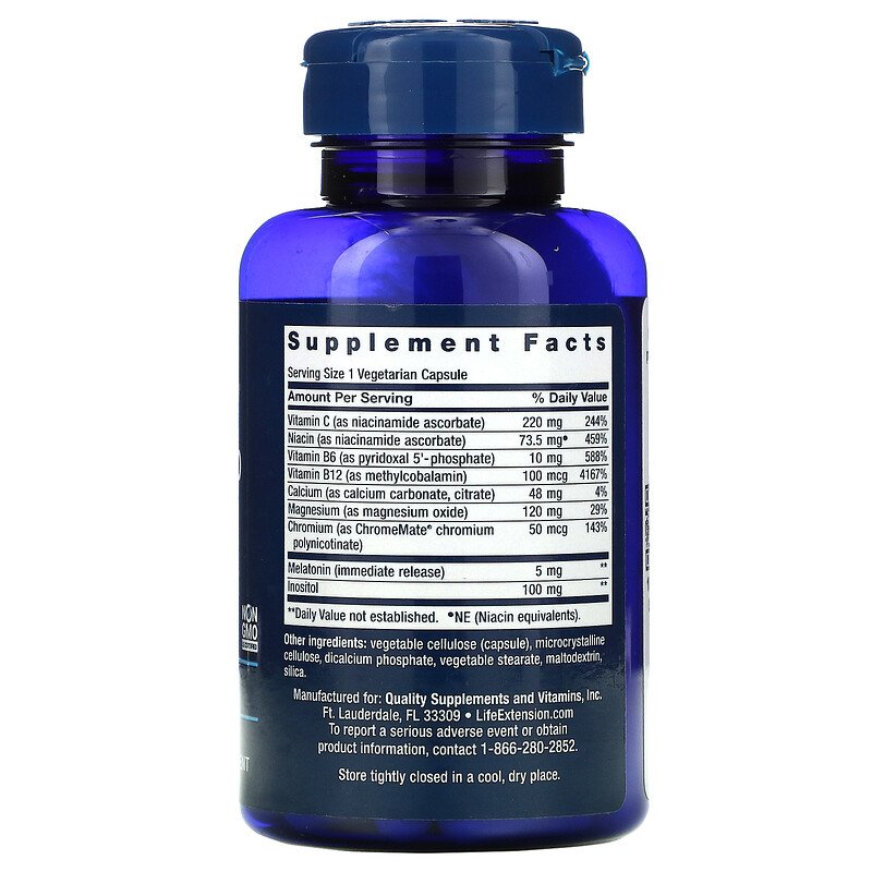 Quiet Sleep Melatonin 5 mg 60 Vegetarian Capsules