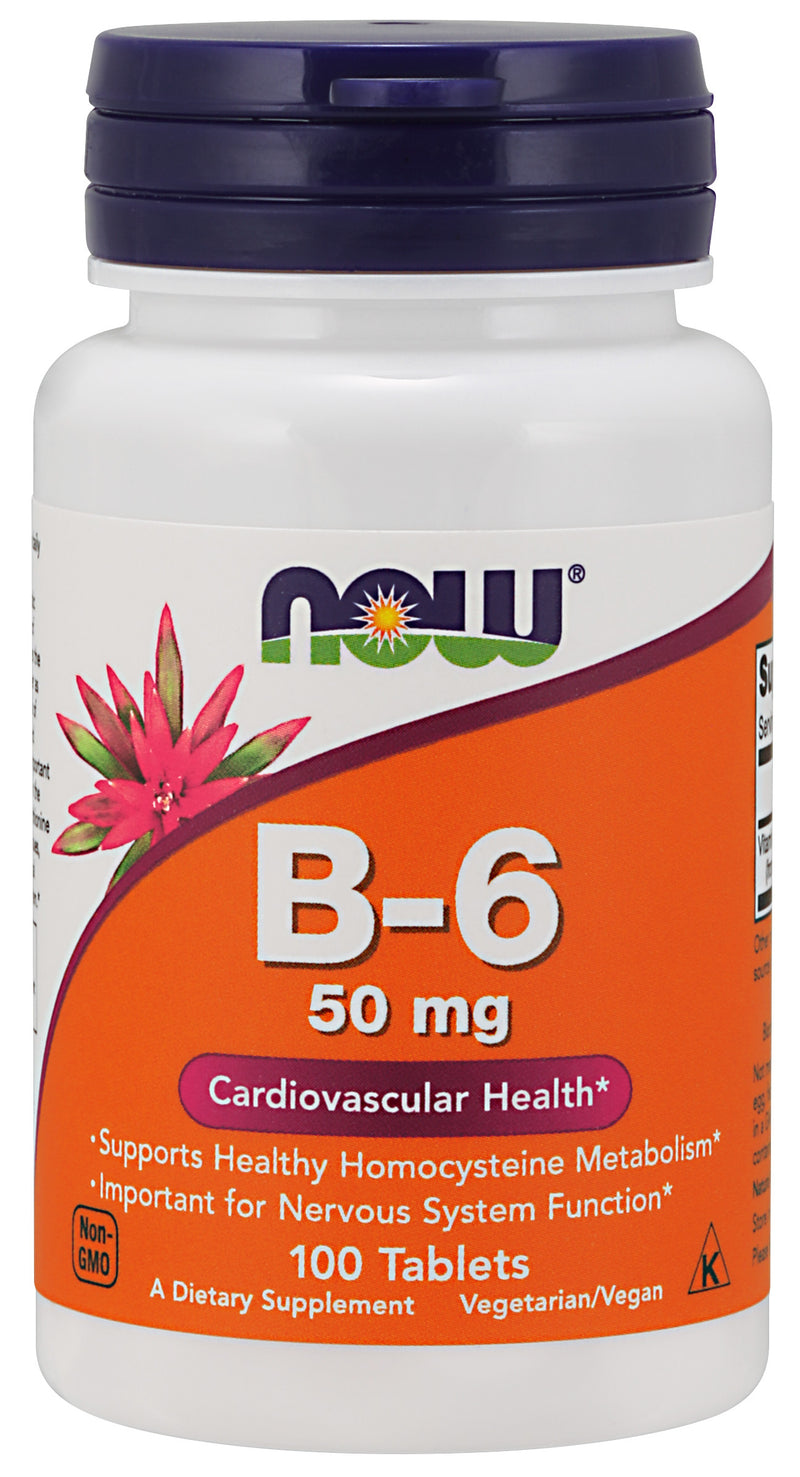 B-6 50 mg 100 Tablets